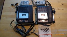 2x PHILIPS Cassetten-Recorder 2202 Sammlerstücke von 1970 defekt