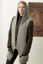 Lang Yarns ASIA / MOHAIR LUXE Strickanleitung Weste mit Kapuze al