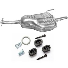 Auspuff Endschalldämpfer Endtopf Opel Astra G Caravan 1998-2007 + MONTAGESATZ
