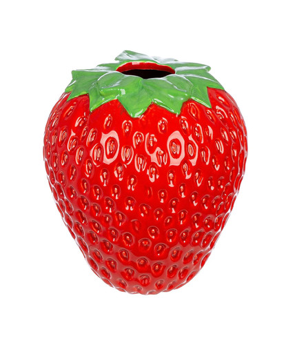 Vase erdbeere aus keramik - aus,