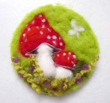 ♥WOLLBILD FLIEGENPILZE