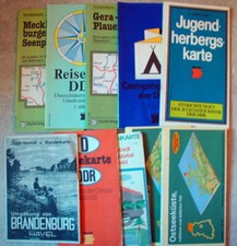 Touristenkarte Wanderkarte Reisekarte Landkarte DDR Auswahl