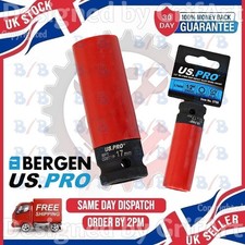 1/2 Zoll Vierkant 17 mm 6PT 6 Punkt Deep Impact Leichtmetallrad Nuss Sechskant tiefe Stecknuss