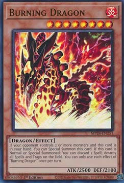 Yugioh burning dragon - yugioh,