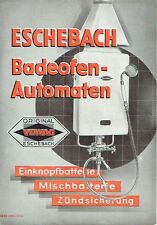 Eschebach Radeberg Prospekt Badeofen-Automaten 1935