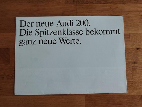 Audi 200 turbo - 200, prospekt