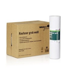 MEGA grün Raufaser grob weiß