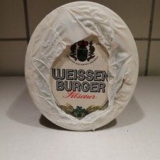 Bierdeckel Weissenburger Pilsener 80er Untersatz oval RARITÄT siehe Text