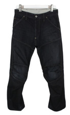 G-Star 5620 Loose Jeans Herren W31/L32 Dunkel Knopf Fly Whiskers Freizeit