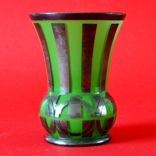 Art déco kelch glasvase - art,