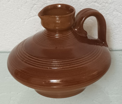Braune vase steingut keramik - braune,