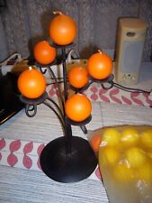 Kunsthandwerklicher Kerzenständer 7 Kerzen schwarz Zustand sehr gut Ersatzkerzen