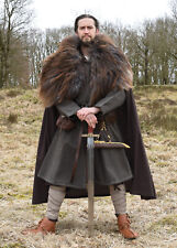 Battle-Merchant Mittelalter Kragelund Tunika Askur, langarm, olivgrün