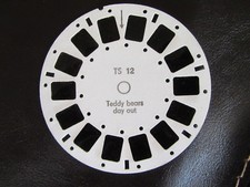 BILDSCHEIBE für Stereobox-TS12 Teddybears Dayout-3D Bildbetrachter-DDR Spielzeug