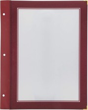 Securit Einlegehüllen für Speisekarten-Mappe WOOD weinrot DIN A4 5 Stück