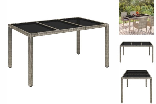 Gartentisch mit glasplatte - gartentisch,
