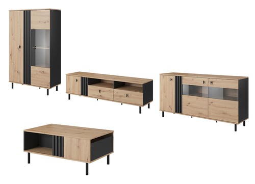 Wohnzimmer set wohnwand - wohnzimmer-set,