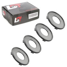 4x Radnabenkappe Nabendeckel Felgendeckel Schwarz ø 70mm für MERCEDES