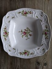 Rosenthal Continental Sanssouci rosaweiß (Goldborte) 11 Zoll quadratische Gemüseschüssel
