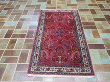 Feiner Handgeknüpfter Perser Orient Teppich SARUK Sarough Carpet Rug 131x67cm