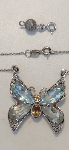 Anhänger schmetterling blau - anhänger,