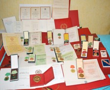 Seltene Sammlung Volkspolizei DDR Orden Medaillen Urkunden,Ehrenzeich. 1954-1987