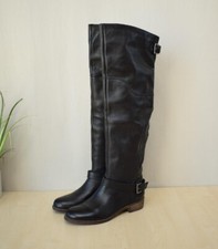 klasse SPM Echtleder Overknee Stiefel Gr. 37 Überkniestiefel