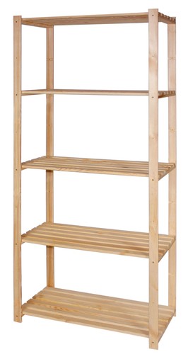 Holzregal massiv böden - 5,