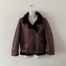 Zara kunstfell shearling biker - kunstfell,