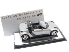 334HO /01 - Busch H0 49305 - Smart Roadster Cabrio silber metallic - top OVP