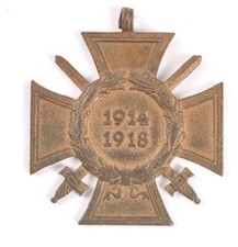 Ehrenkreuz für Frontkämpfer, Bandring fehlt, Hersteller L. NBG