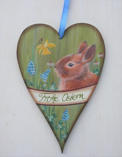 Herz hase wiesenblumen - herz, ♥