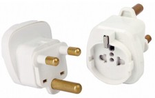 UNIVERSAL Reisestecker Reiseadapter auf Südafrika Indien 3-polig,Schutzkragen