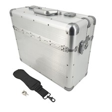 SONOVO Pilotenkoffer Businesskoffer Aktenkoffer Tragegurt Aluminium silber 45161