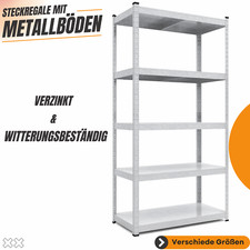 BAUDIM - Metallregal Regal mit Metallböden Steckregal Kellerregal Lagerregal