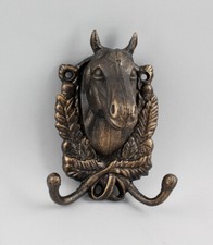9937484 Skulptur Figur Eisen Metall Haken Pferdekopf 4 11/16x3 1/2x6 5/16 Zoll