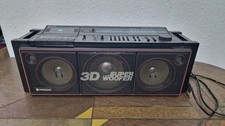 Hitachi TRK 7620E Boombox 3D Super Woofer Vintage Radio Cassette