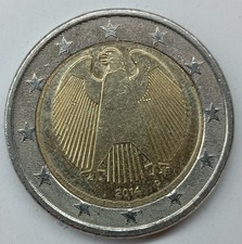 2 Euro Münzen Deutschland 2014 D Fehlprägung
