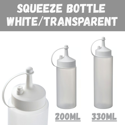 Klar kunststoff squeeze sauce - klar,