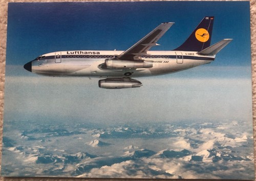 Flugzeug postkarte boeing 737 - flugzeug,