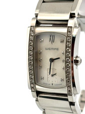 Wempe-Glasshütte Zeitmaster-Manchette - Damen Uhr - Edelstahl - Quarz -39 Brill.