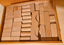 Wunderschöner alter  Holzbaukasten