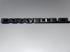 Original VW Bus T2 T3 Emblem Schriftzug Heckklappe Chrom Caravelle CL 255853689L