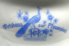 Wirtshaus zur Pfaueninsel Berlin Lorenz Hutschenreuther Souciere A-9