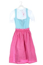 EDEL HERZ Dirndl Damen Trachtenmode Gr. DE 36 pink-blau-weiß Elegant