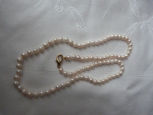 Perlenkette collier perlen - collier,