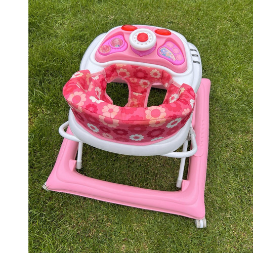 Baby gehfrei rosa weiß - gehfrei, mit