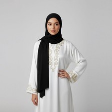 Jersey Hijab Schwarz – Edle