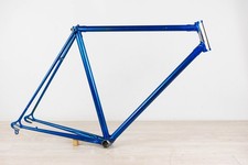 VINTAGE blauer STAHLRAHMEN 53