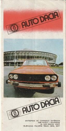 Auto prospekt alt - auto, dacia